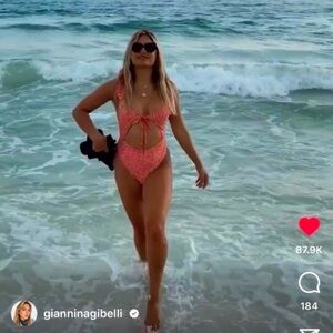 ASO Giannina Gibelli Love Is Blind Nasty Gal Wild Waters Animal Cut-Out Swimsuit